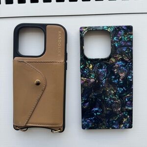 Bandolier Tan and flaunt Iridescent Phone Cases
